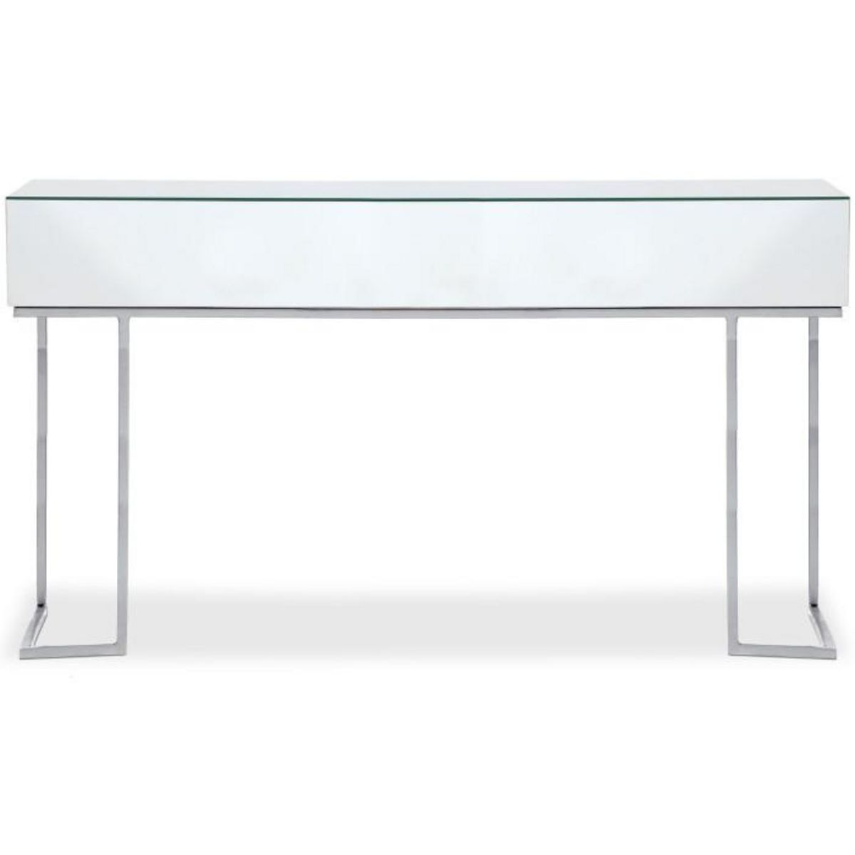 Paris Prix Console Design  Miravo  119cm Transparent & Argent
