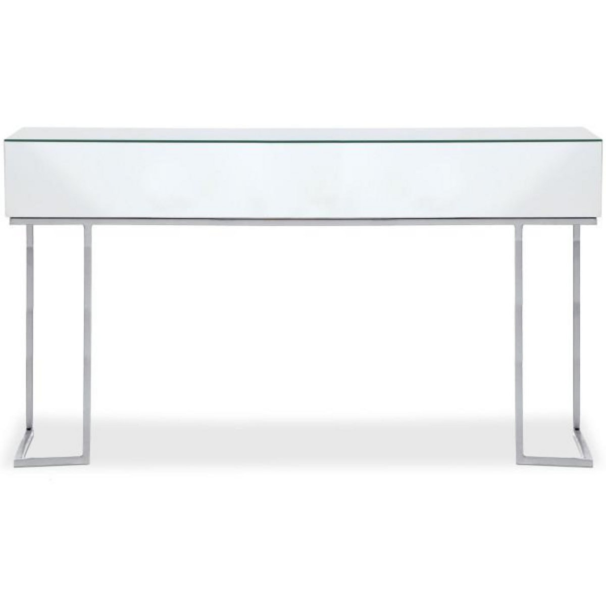 Paris Prix Console Design  Miravo  119cm Transparent & Argent