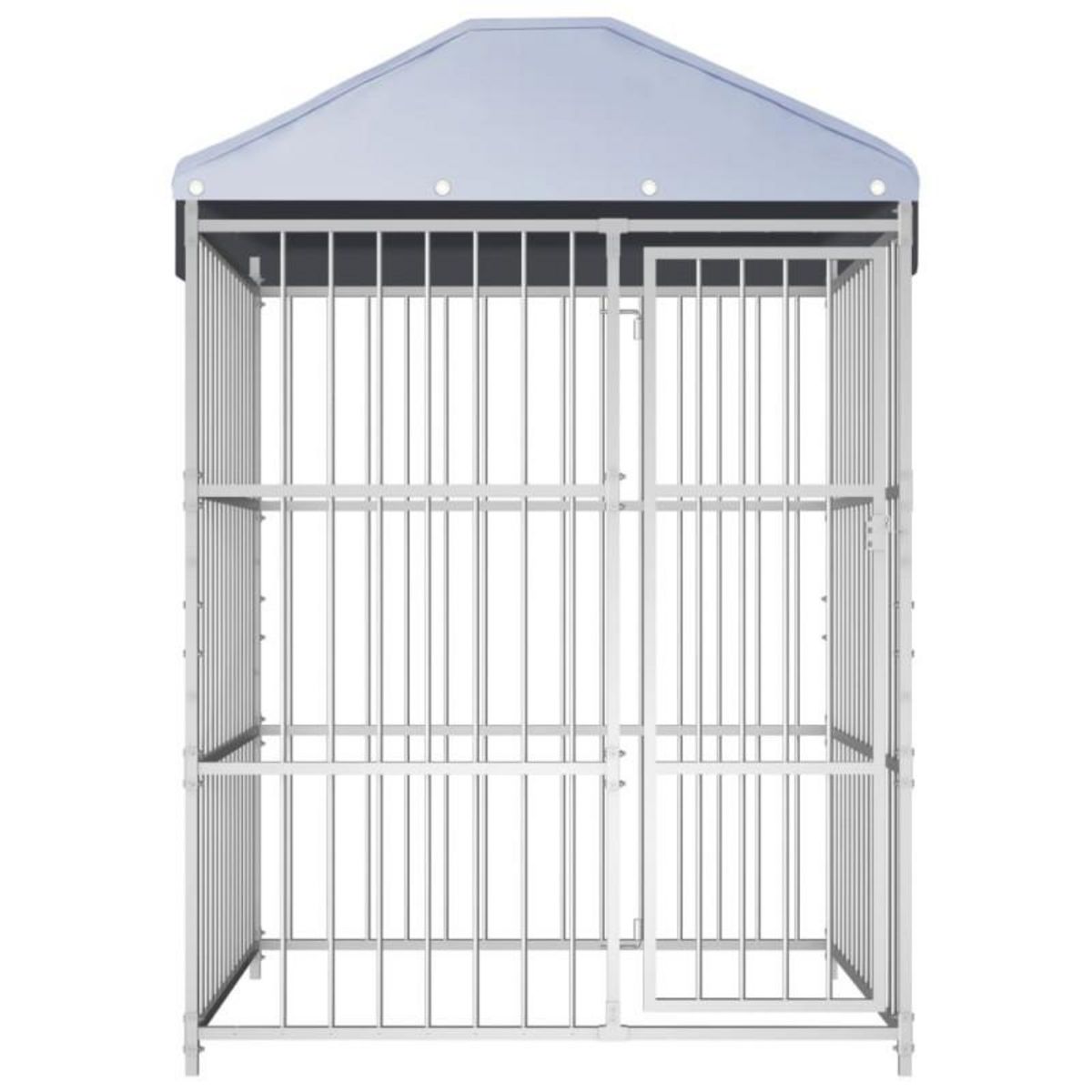 VIDAXL Chenil d extérieur avec toit pour chiens 150x150x200 cm