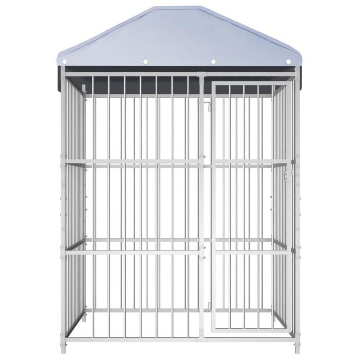 VIDAXL Chenil d extérieur avec toit pour chiens 150x150x200 cm