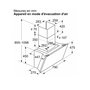 Voir la diapositive 3 : Siemens Hotte décorative inclinée 80cm 432m3/h noir - LC81KAN60