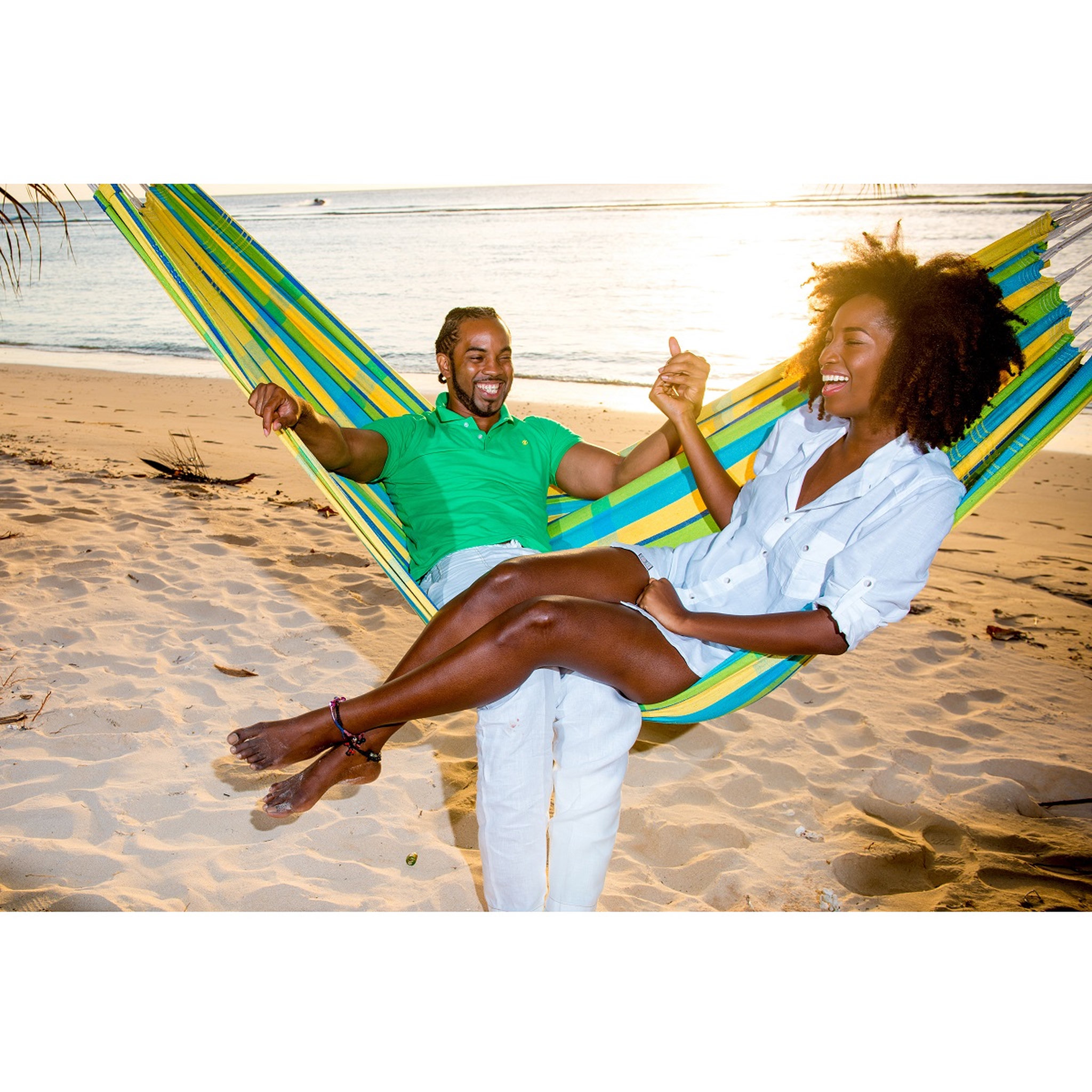 Hamac double en coton BARBADOS - coloris Lemon
