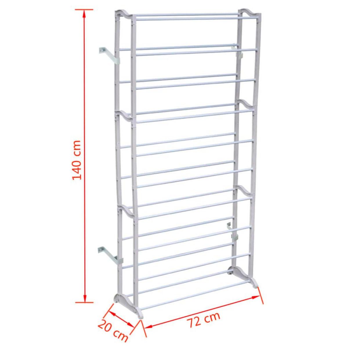 VIDAXL Etagere a chaussures 2 pcs