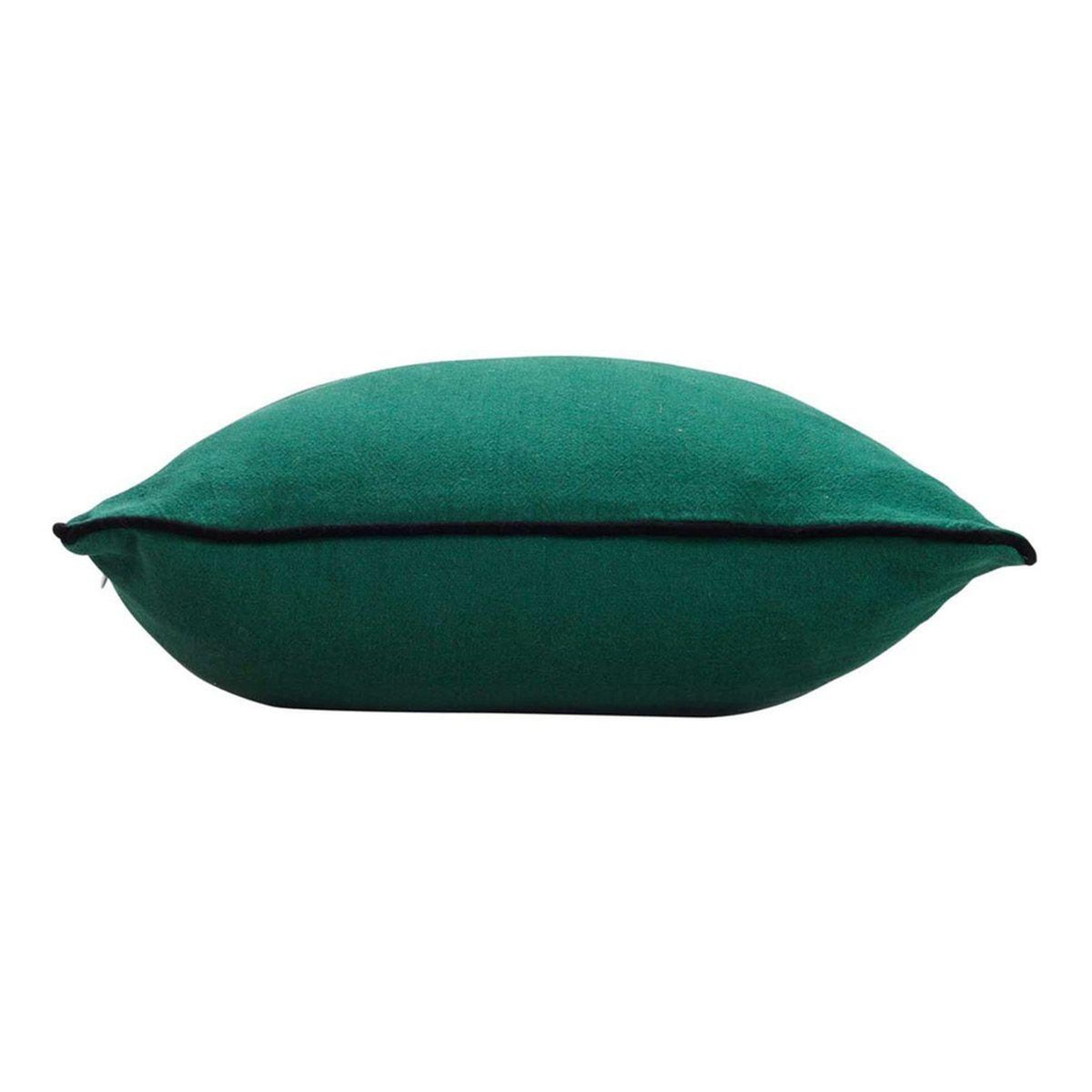 Voir la diapositive 2 : Douceur d'Intérieur Coussin déco uni  linette  30x50cm émeraude