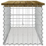 Voir la diapositive 4 : VIDAXL Banc de jardin design gabion 103x44x42 cm bois de pin impregne