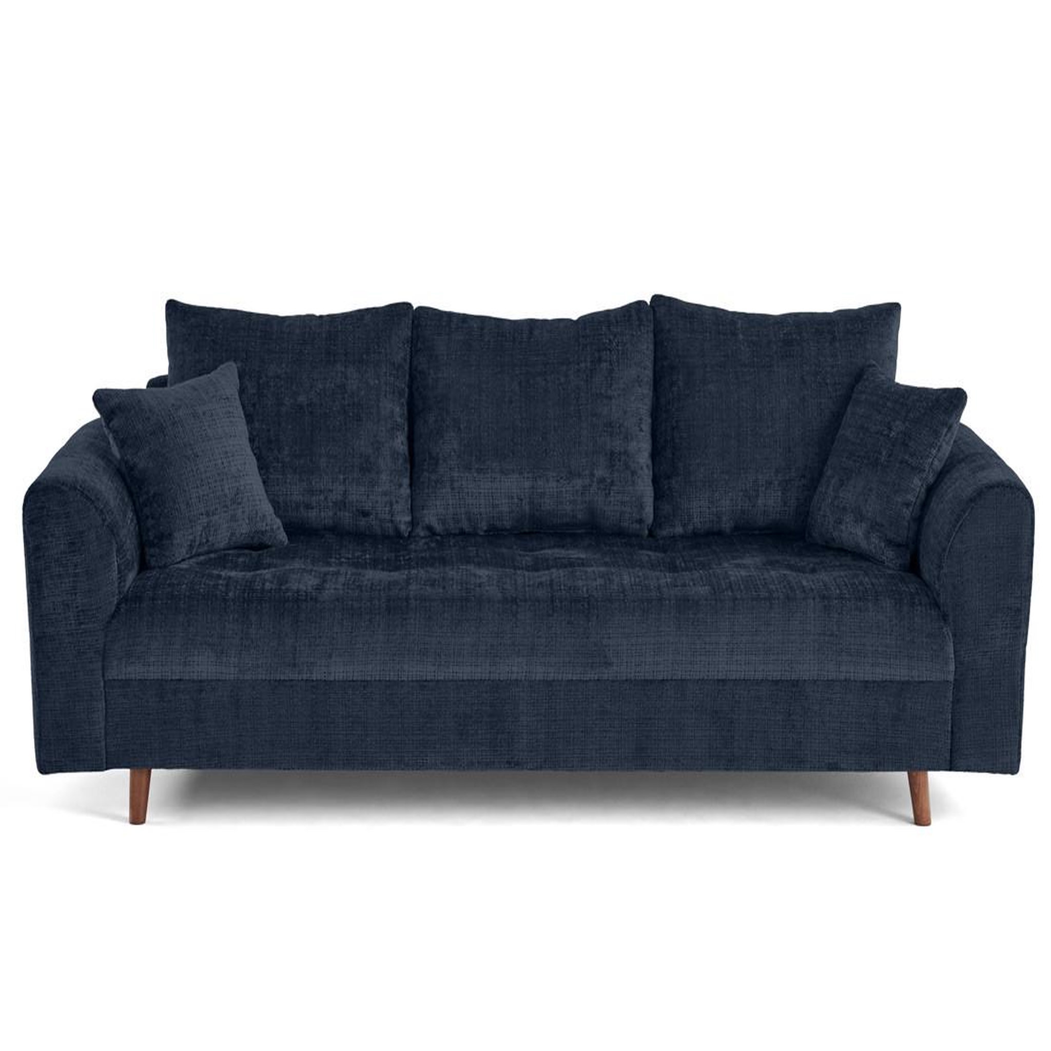 BEST MOBILIER Rune - canapé droit 3 places en velours texturé. Coloris disponibles : Gris, Vert, Violet, Orange, Beige, Bleu