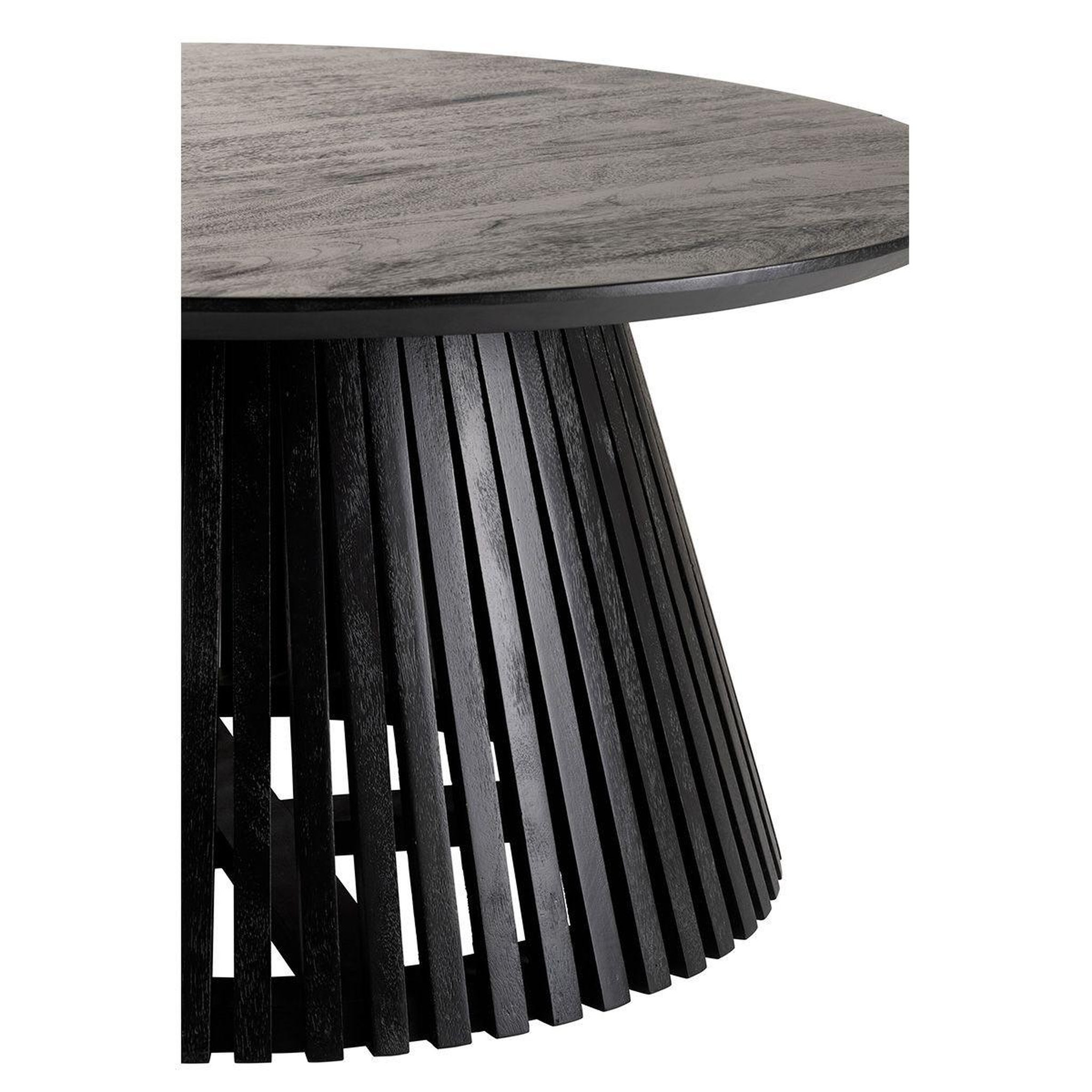 Voir la diapositive 2 : J-LINE Table basse design en bois  vincent  90cm noir