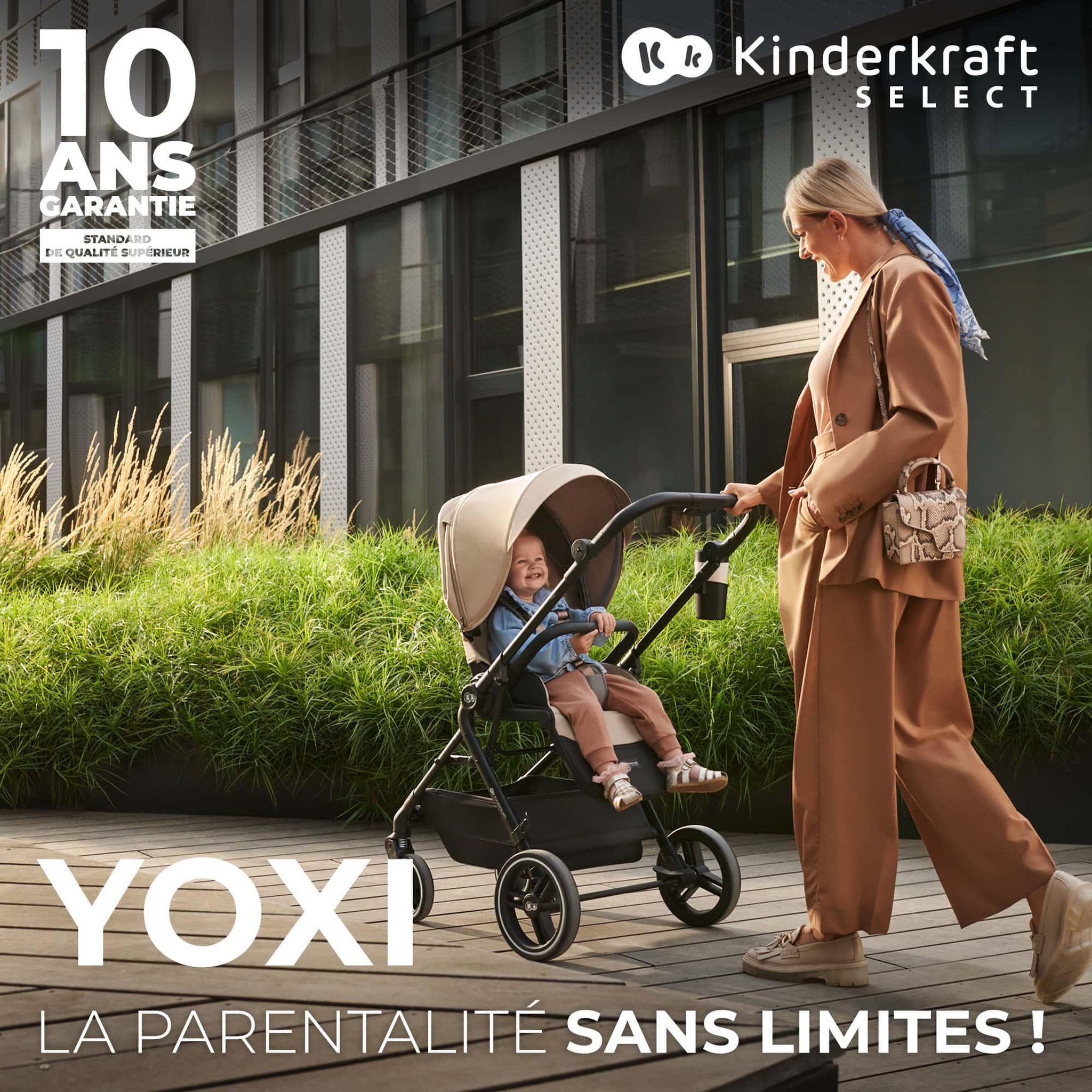 Voir la diapositive 2 : KINDERKRAFT Poussette avec nacelle et accessoires YOXI