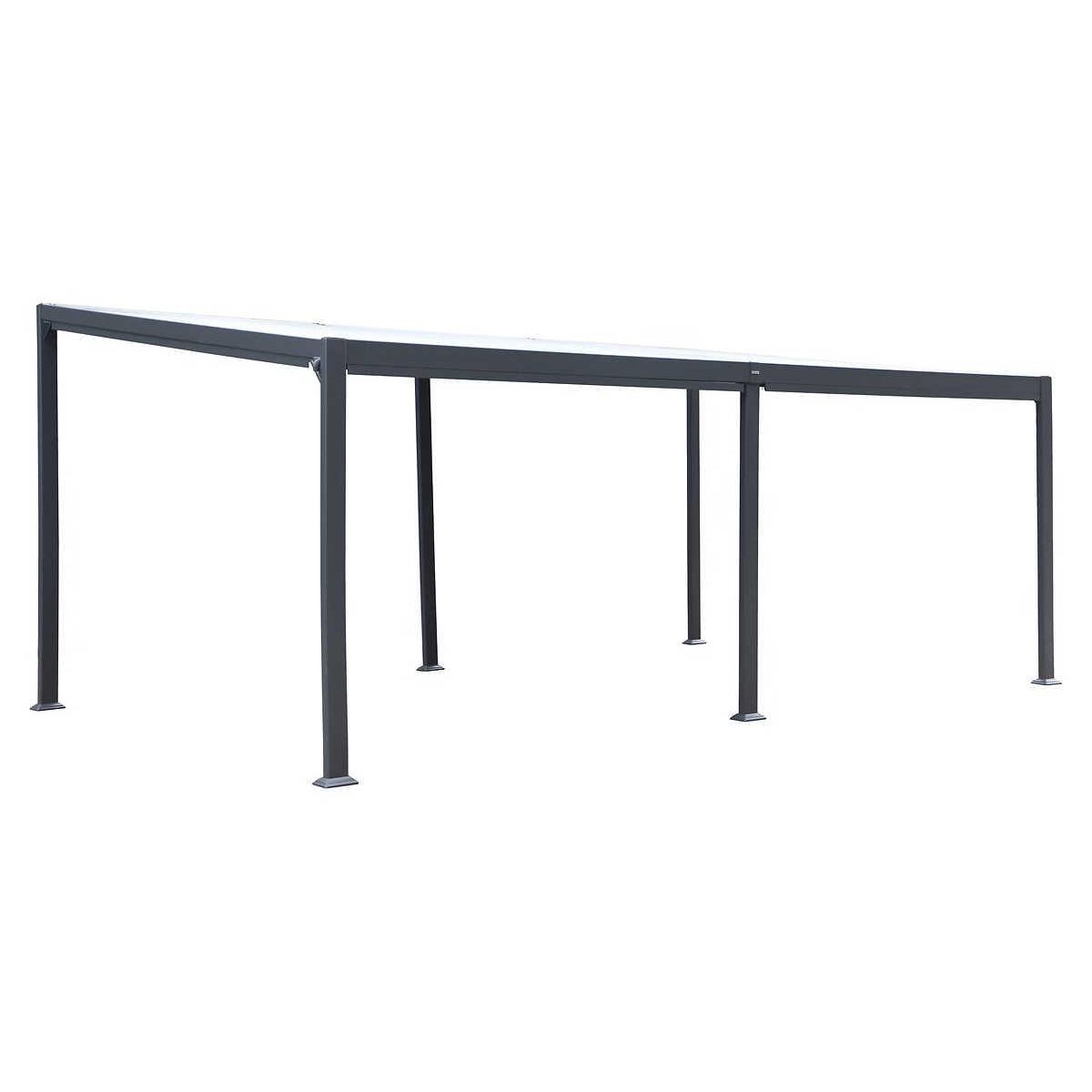 HESPERIDE Pergola bioclimatiqueà lattes orientables Avila 6 x 3,5 m aluminium graphite - Hesperide