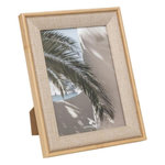 ATMOSPHERA Cadre Photo Déco en Tissu  Zera  13x18cm Beige