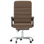 Voir la diapositive 3 : VIDAXL Fauteuil de massage inclinable de bureau Marron Tissu