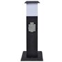 Voir la diapositive 2 : VIDAXL Pilier avec lampe pour prise de jardin Noir