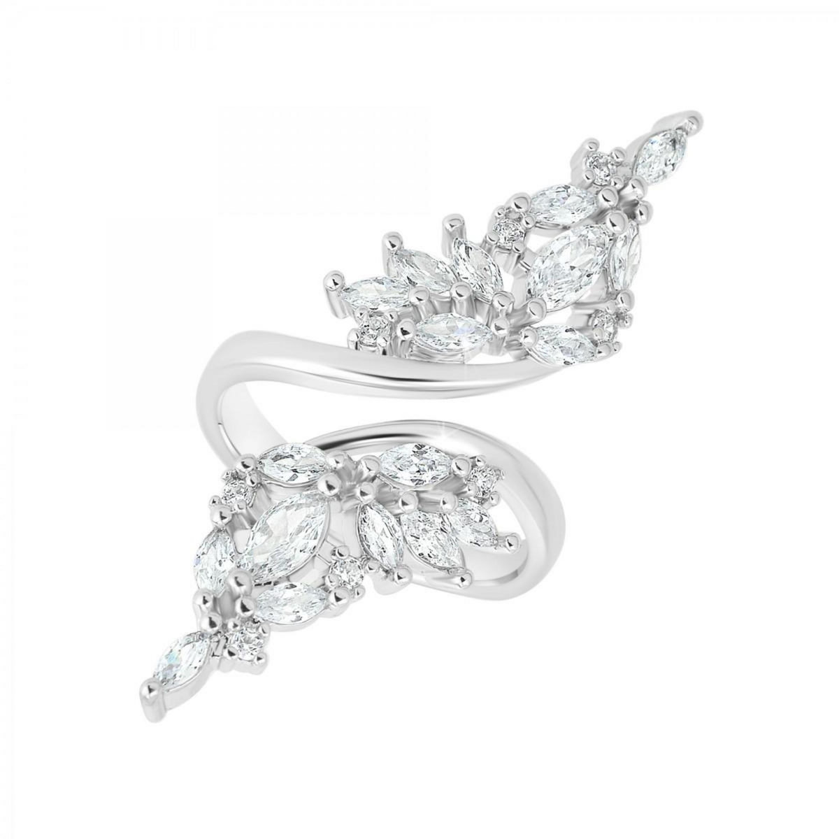 SC CRYSTAL Bague ajustable par SC Crystal ornée de Cristaux scintillants