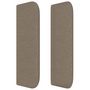 Voir la diapositive 4 : VIDAXL Tete de lit avec oreilles Taupe 83x16x78/88 cm Tissu