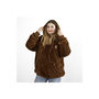 Voir la diapositive 4 : Paris Prix Plaid Sweat à Capuche  Capybara  105cm Marron