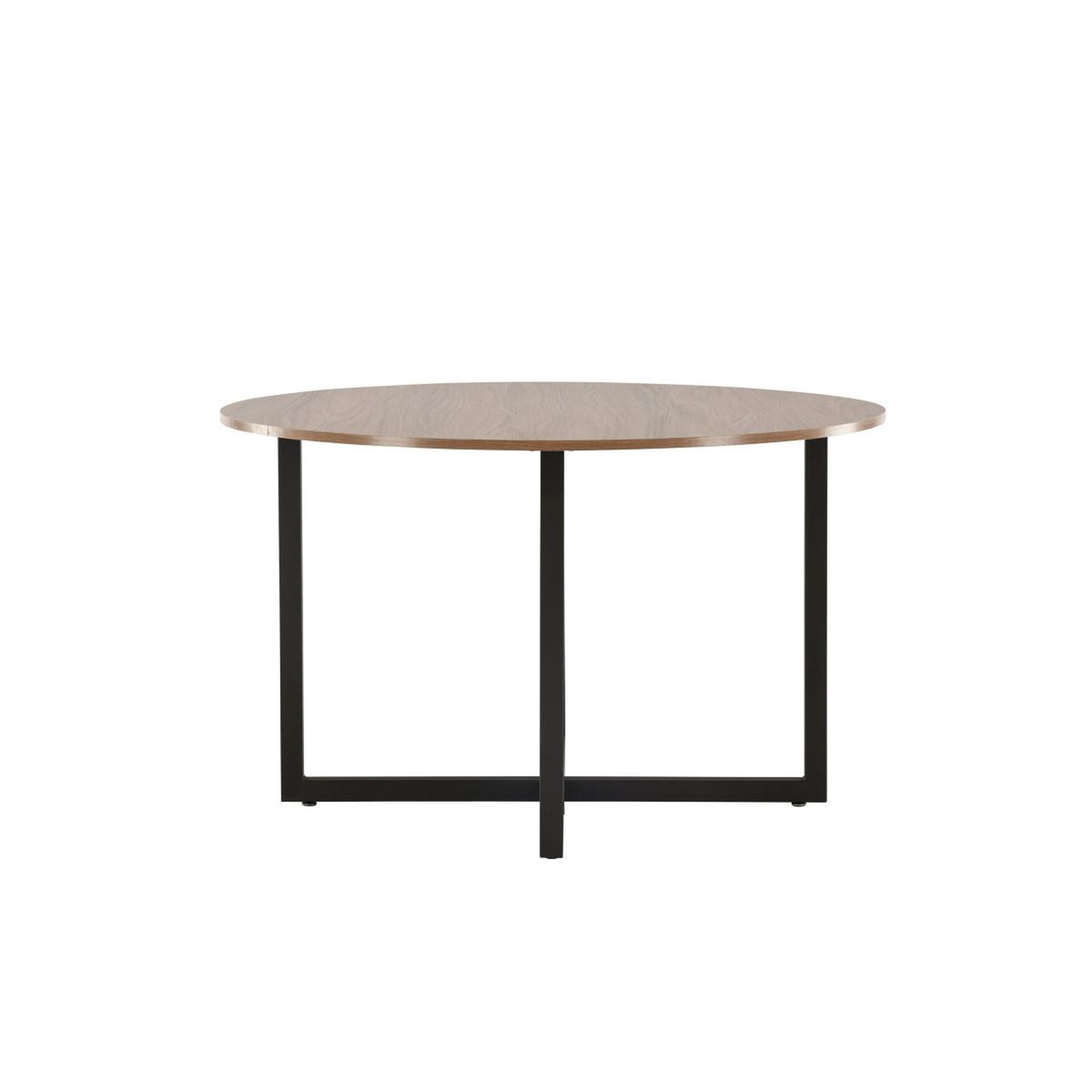 Voir la diapositive 2 : Paris Prix Table à manger ronde  durango  120cm noyer & noir