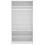 Voir la diapositive 5 : VIDAXL Garde-robe Blanc 100 x 50 x 200 cm Bois d'ingenierie
