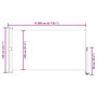 Voir la diapositive 6 : VIDAXL Auvent lateral retractable de patio 140 x 300 cm Gris