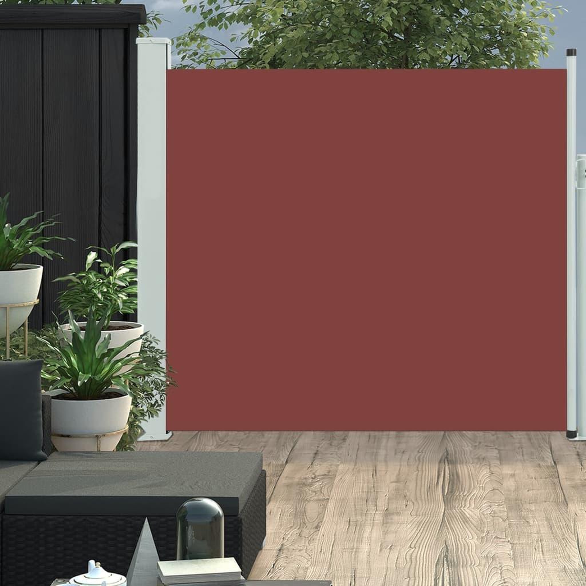 Voir la diapositive 1 : VIDAXL Auvent lateral retractable de patio 170x300 cm Marron