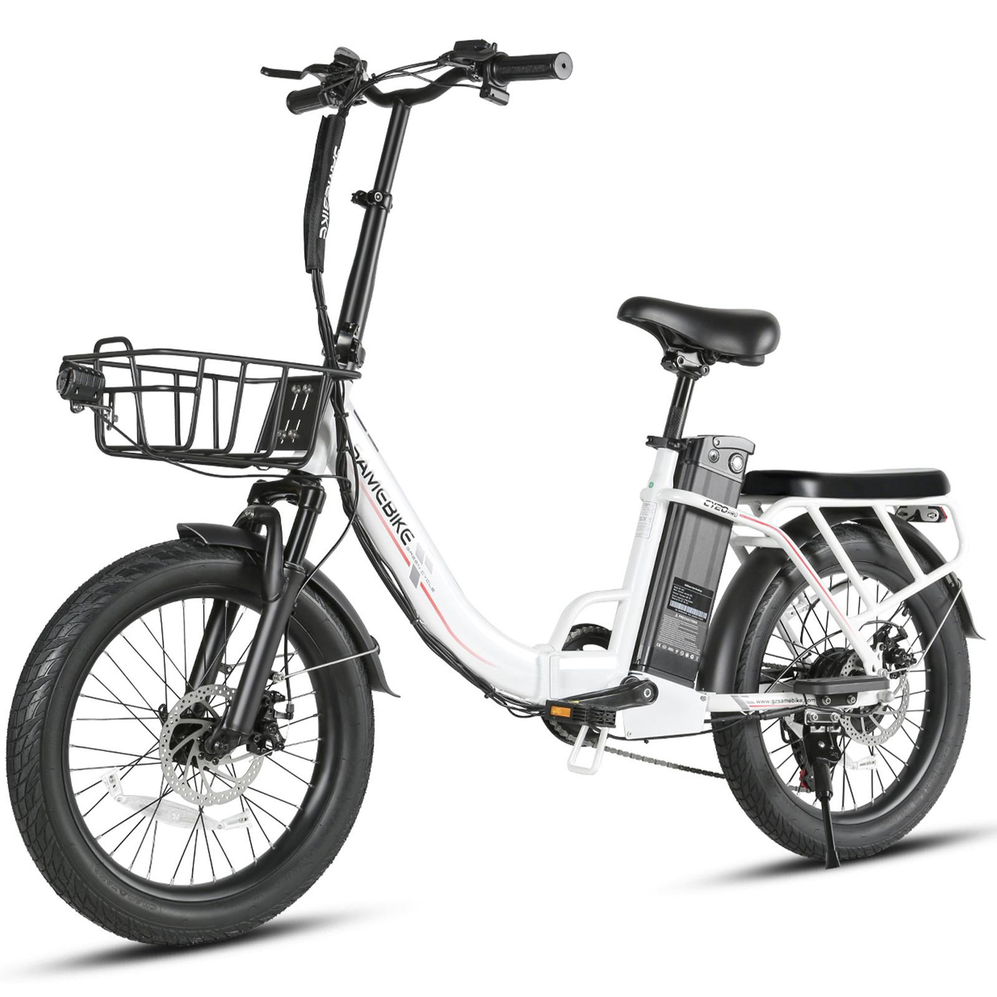 Voir la diapositive 2 : SAMEBIKE Vélo électrique pliant SAMEBIKE CY20 Pro