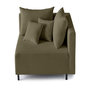 Voir la diapositive 1 : LISA DESIGN Edinburg - module d'assise d'angle droit - en velours côtelé