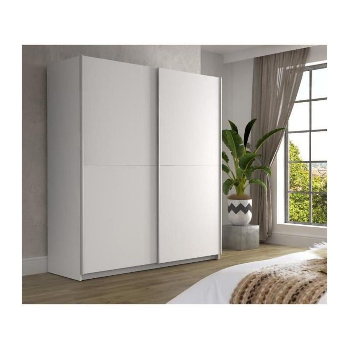 FINLANDEK FINLANDEK Armoire de chambre ULOS style contemporain blanc - L 170,3 cm
