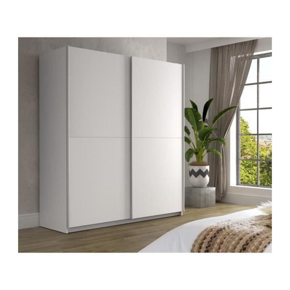 FINLANDEK FINLANDEK Armoire de chambre ULOS style contemporain blanc - L 170,3 cm