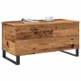 Voir la diapositive 3 : VIDAXL Table basse vieux bois 90x44,5x45 cm bois d'ingenierie