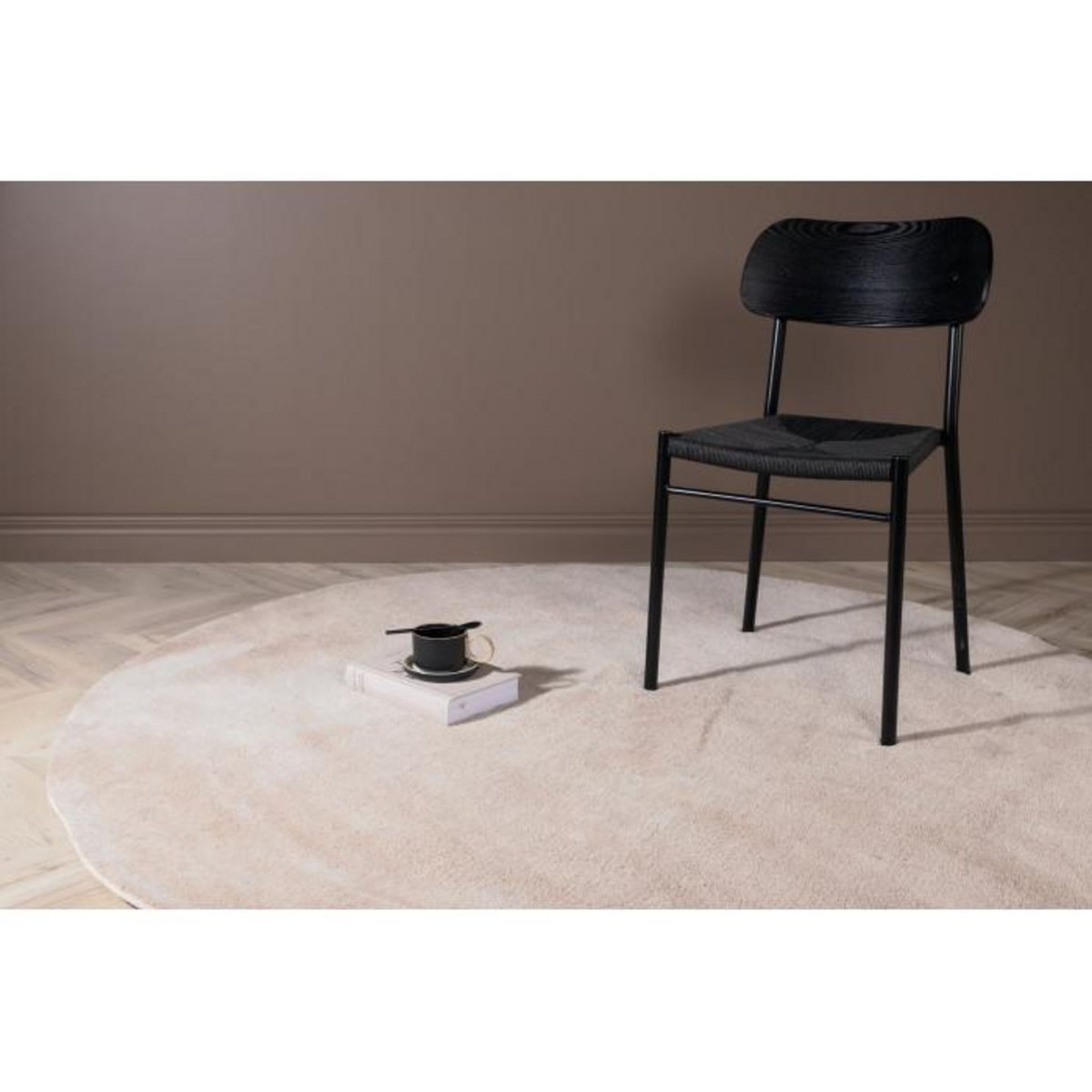 Paris Prix Tapis Déco Rond  Undra  200cm Beige
