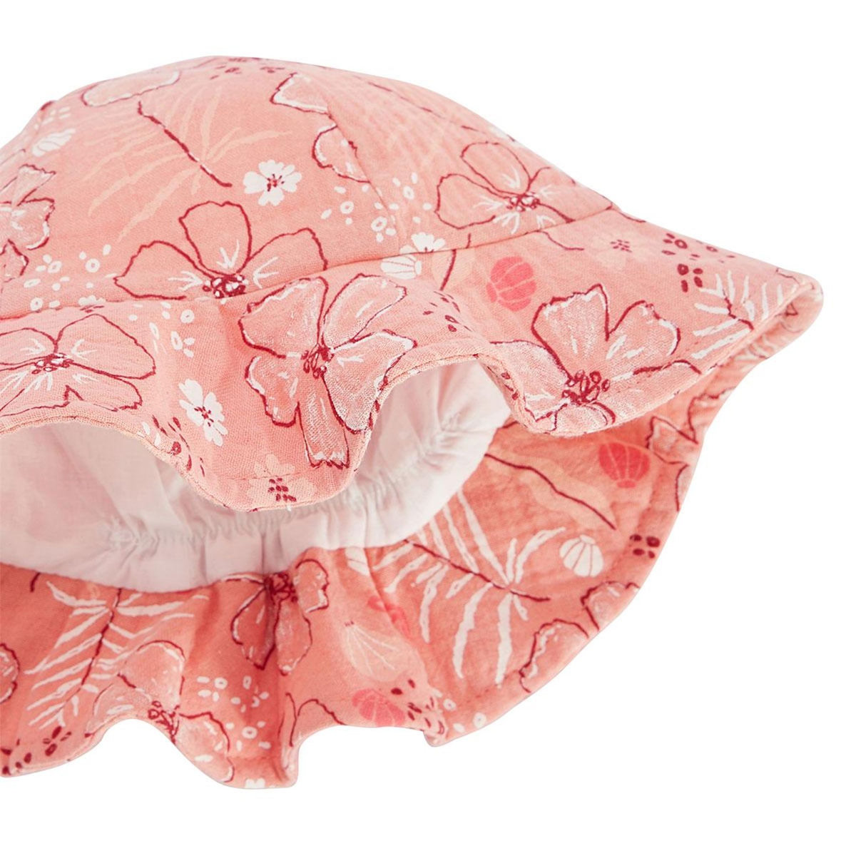 Petit Béguin Capeline bébé en gaze de coton Santa Giulia