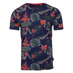 LA MAISON BLAGGIO T shirt Marine/ Homme  a Maison Blaggio Fleur. Coloris disponibles : Rouge