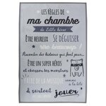 Paris Prix Tapis Enfant  Règles de la Chambre  60x90cm Gris
