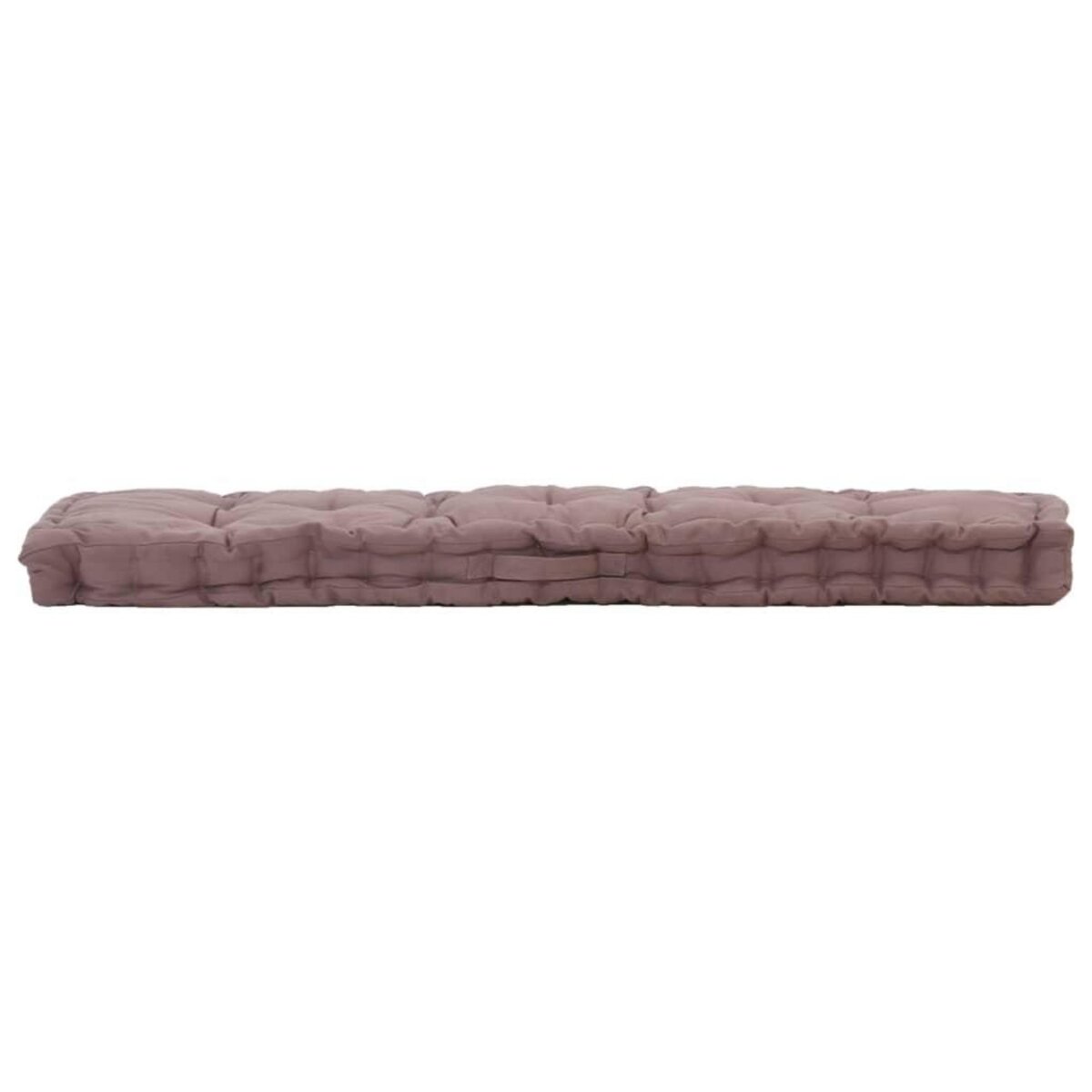 VIDAXL Coussin de plancher de palette Coton 120x40x7 cm Taupe