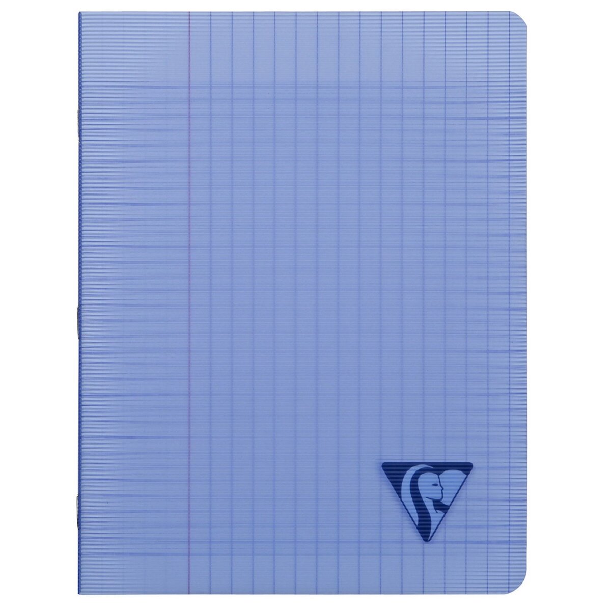 CLAIREFONTAINE Cahier piqué Linicolor 17x22cm - 96 pages - grands carreaux Seyes - bleu