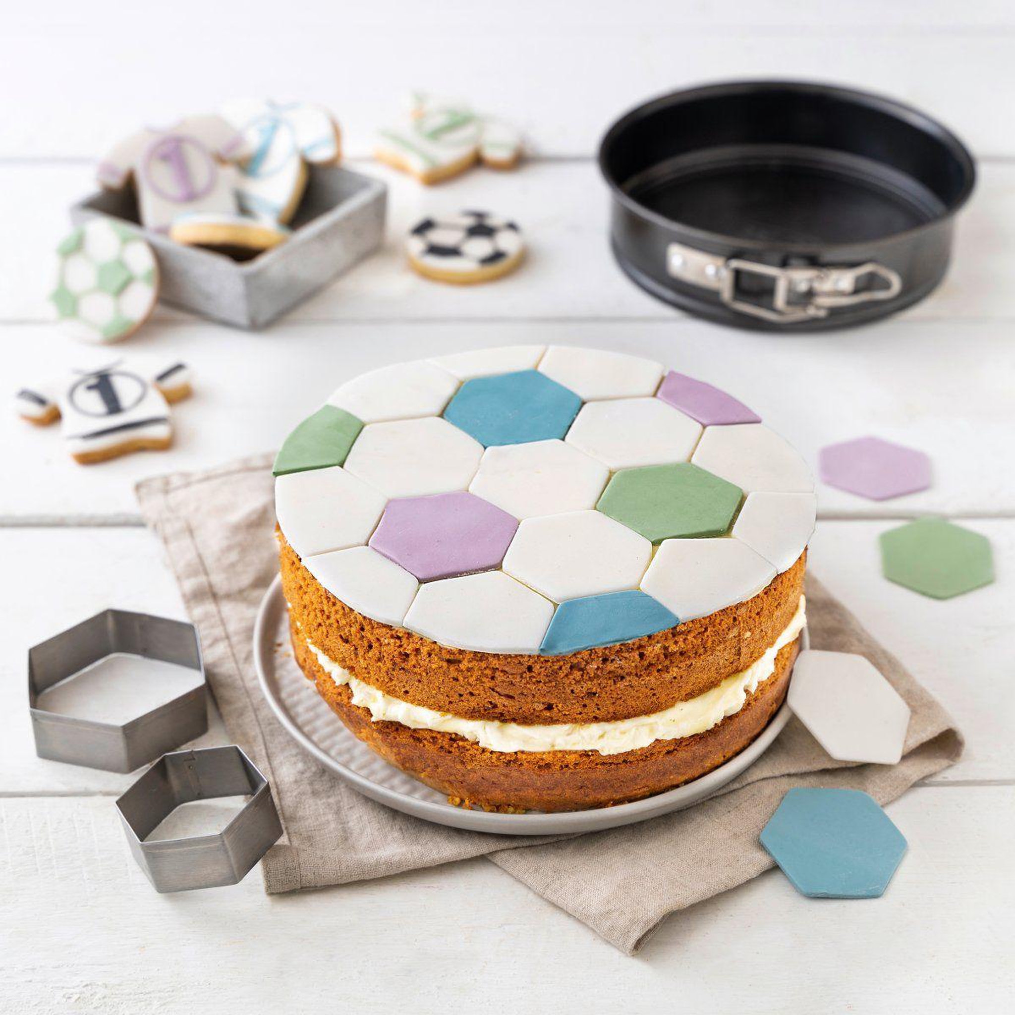 Voir la diapositive 6 : ZENKER Set de 3 mini moules à manqué à charnière 12cm + 16cm + 18cm zenker spécial mini