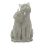 Voir la diapositive 1 : Paris Prix Statuette Déco Couple de Chat  Sparky  21cm Argent