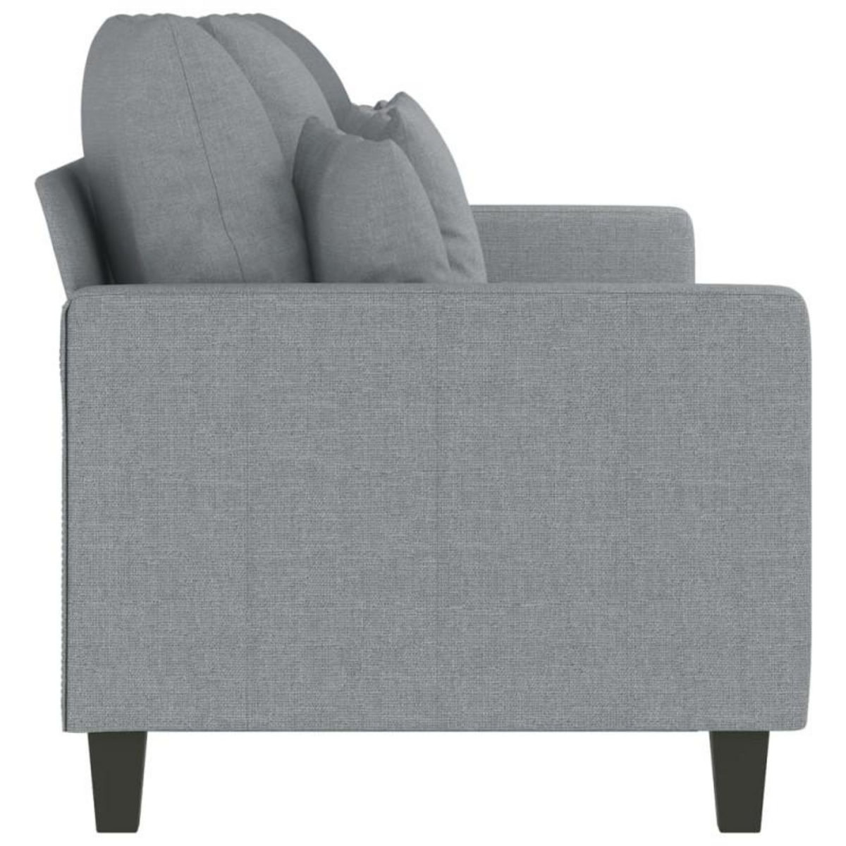 VIDAXL Canapé à 3 places Gris clair 180 cm Tissu