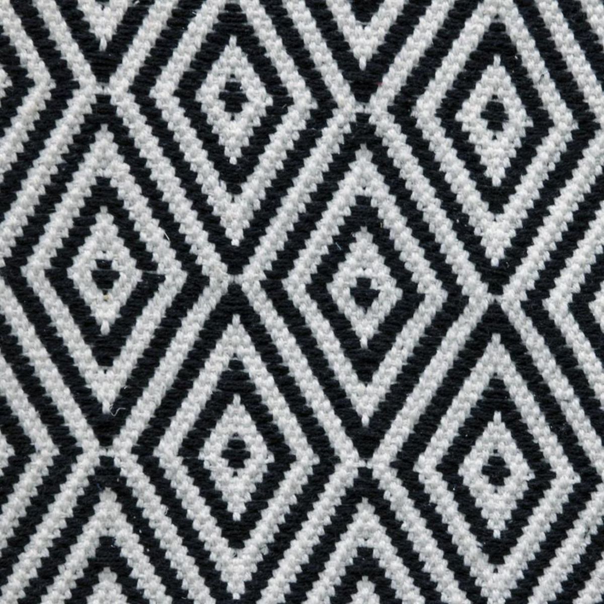 The Home Deco Factory Tapis rectangle losanges noir blanc 120x170 cm