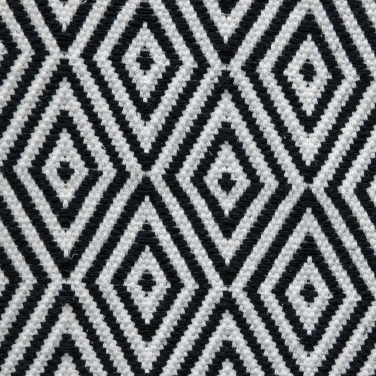 The Home Deco Factory Tapis rectangle losanges noir blanc 120x170 cm