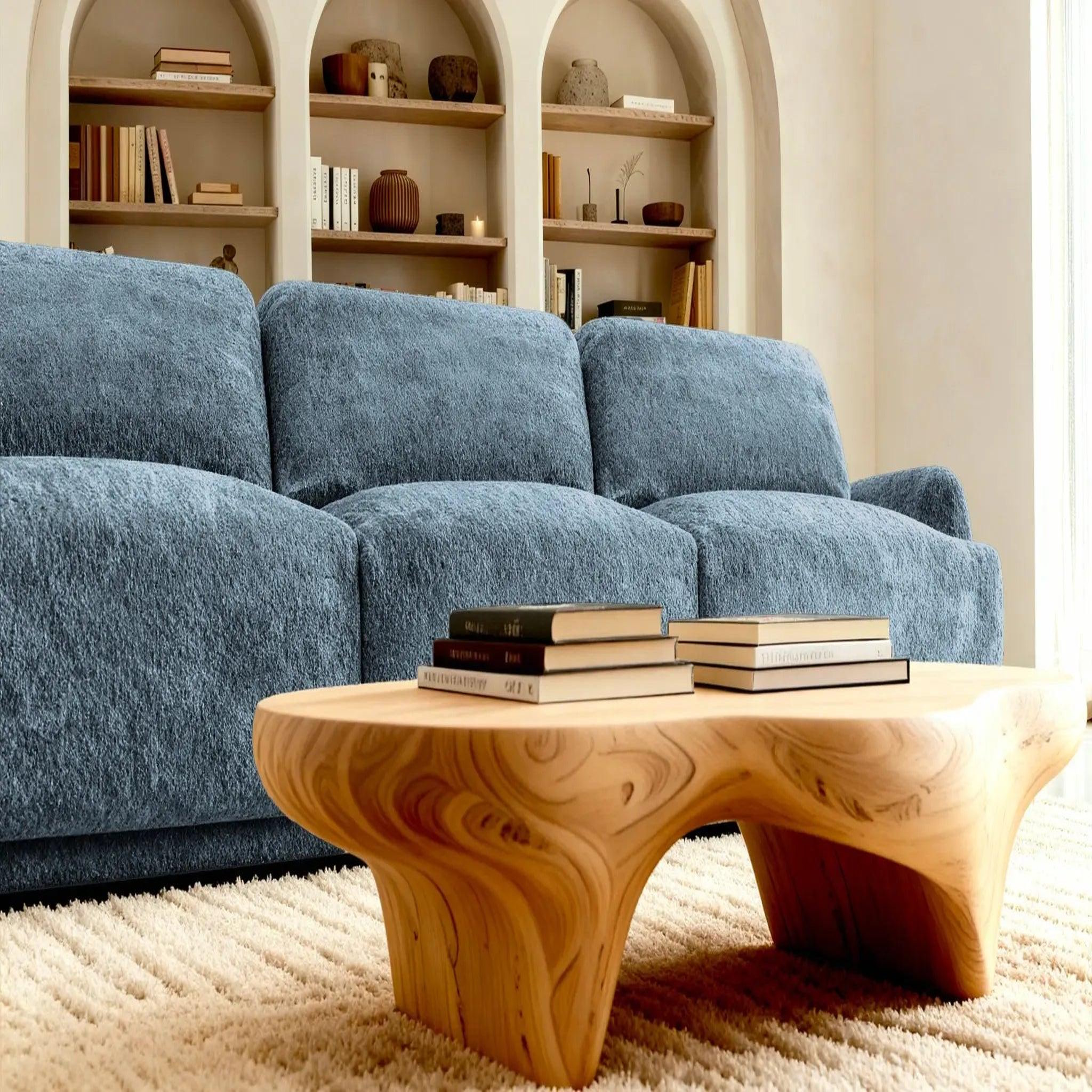 Voir la diapositive 4 : CASANOVA PARIS Rosalie - canapé droit tissu chenille 3 places