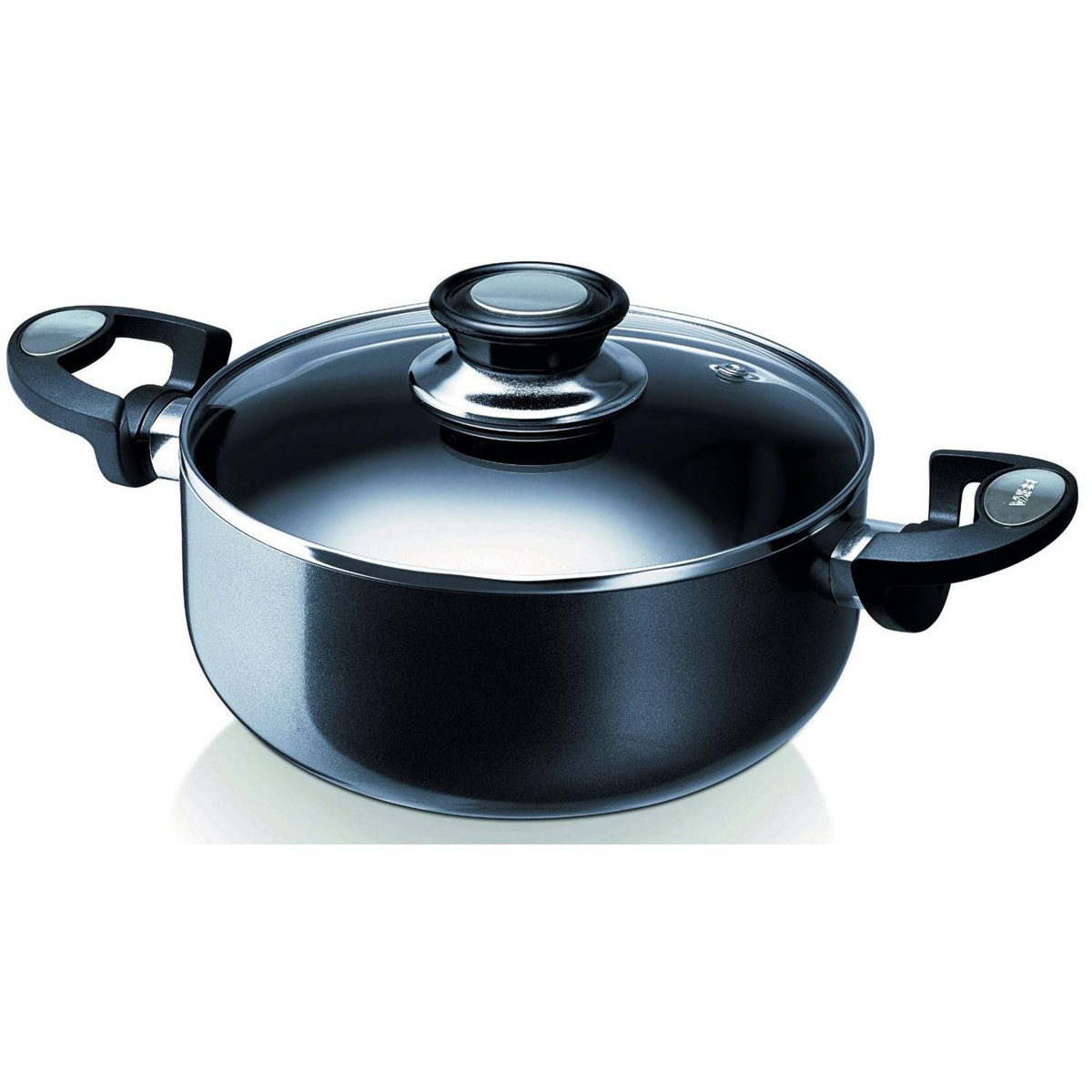 Beka Faitout anti adhésif 24cm avec couvercle anthracite - 13071244