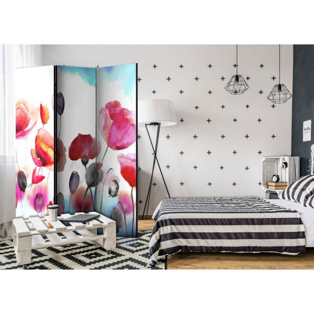 Paris Prix Paravent 3 Volets  Swaying with the Wind  135x172cm