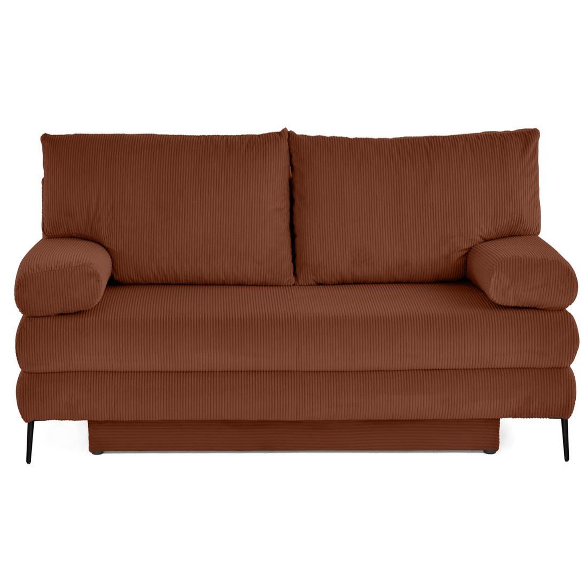 Voir la diapositive 1 : BEST MOBILIER Elton - canapé 3 places convertible avec coffre en velours côtelé