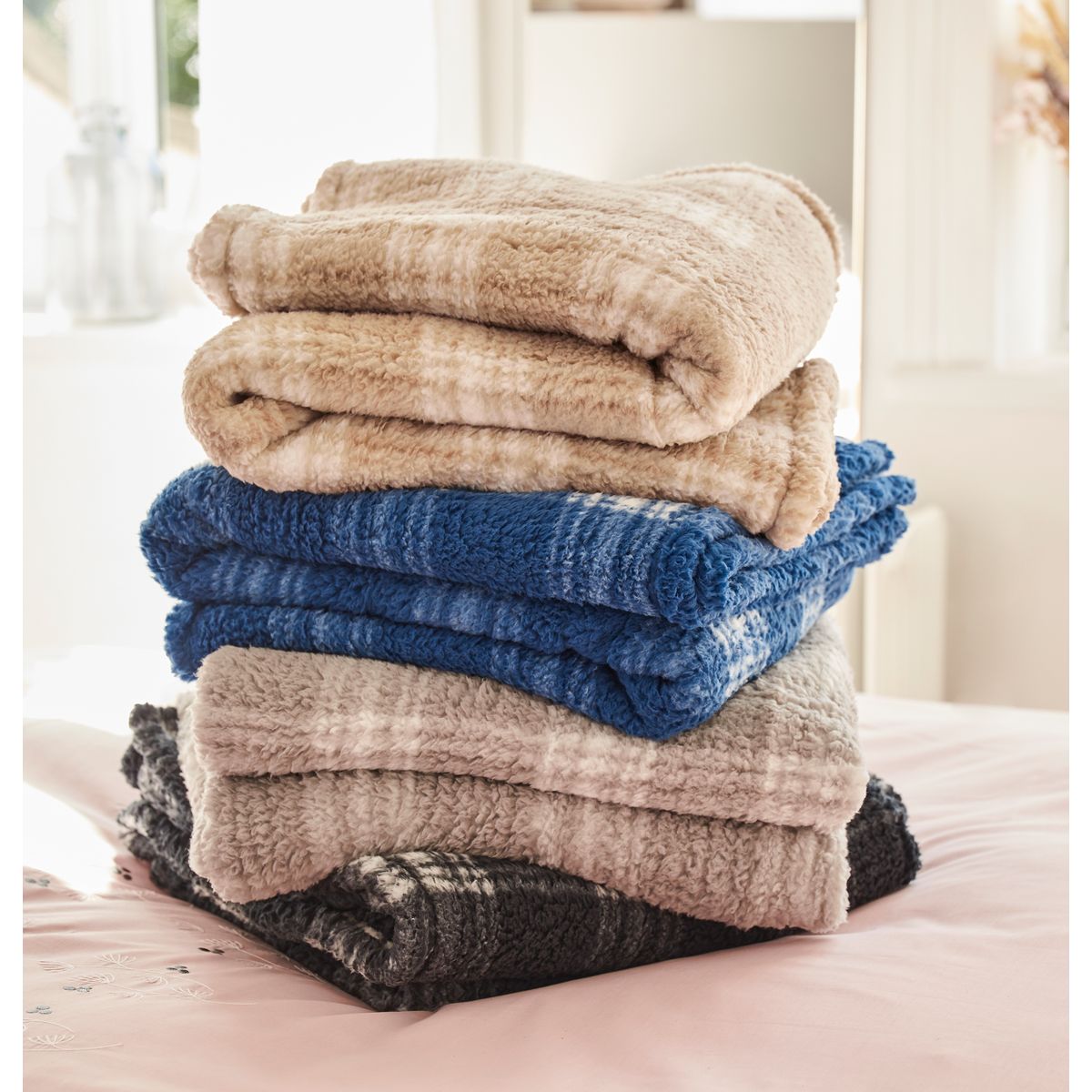 ACTUEL Plaid en polaire teddy 250gsm 