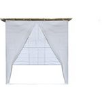 Habitat et Jardin Souccah en Kit NINA ajustable 2 x 2 avec 1 Rouleau de bambou et 2 tasseaux de bois