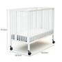 Voir la diapositive 5 : AT4 Lit bébé pliant ESSENTIEL en bois
