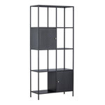 Paris Prix Étagère 4 Niveaux en Métal  Porto Seguro  180cm Noir