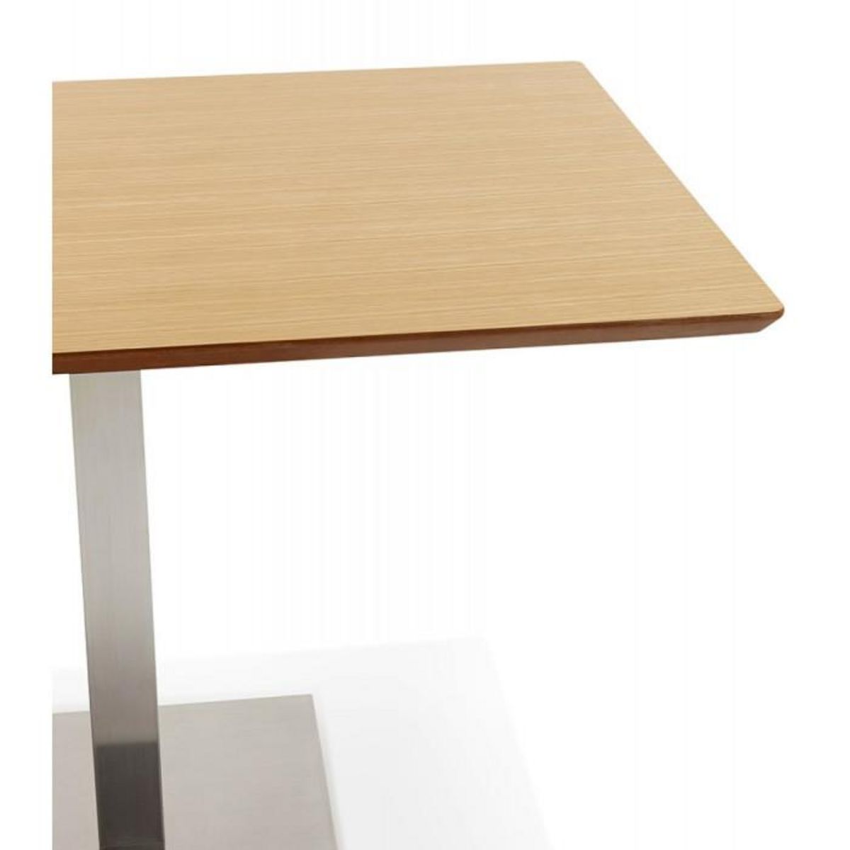 Paris Prix Table Haute Mange-Debout  Pansy  180cm Naturel & Argent