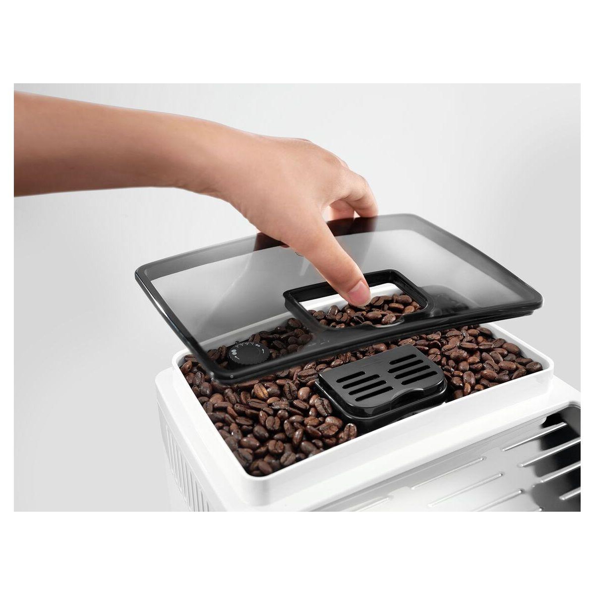 Voir la diapositive 4 : DELONGHI Expresso broyeur magnifica s ecam21.117.w s11 blanc