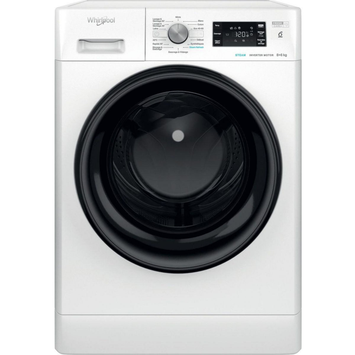 Whirlpool Lave linge séchant hublot FFWDB864489BVFR
